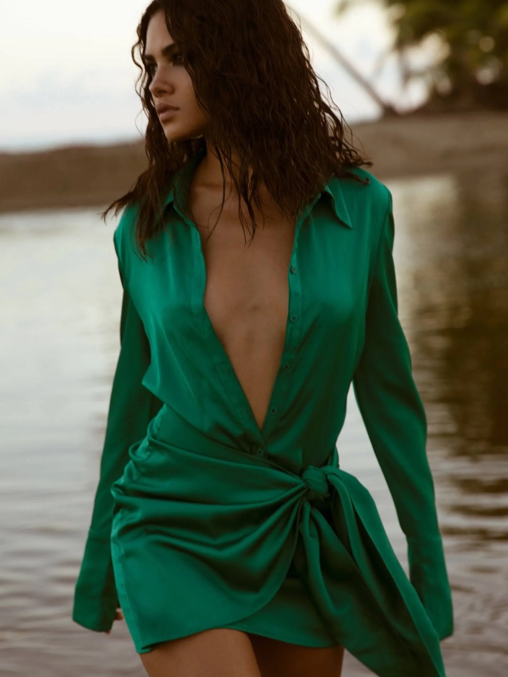 Rat and Boa Alanis satin dress